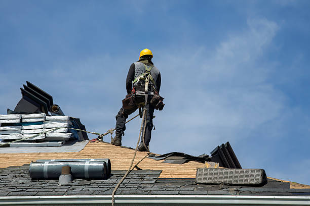 Professional Flat Roof Repair technician working in Tappahannock, VA